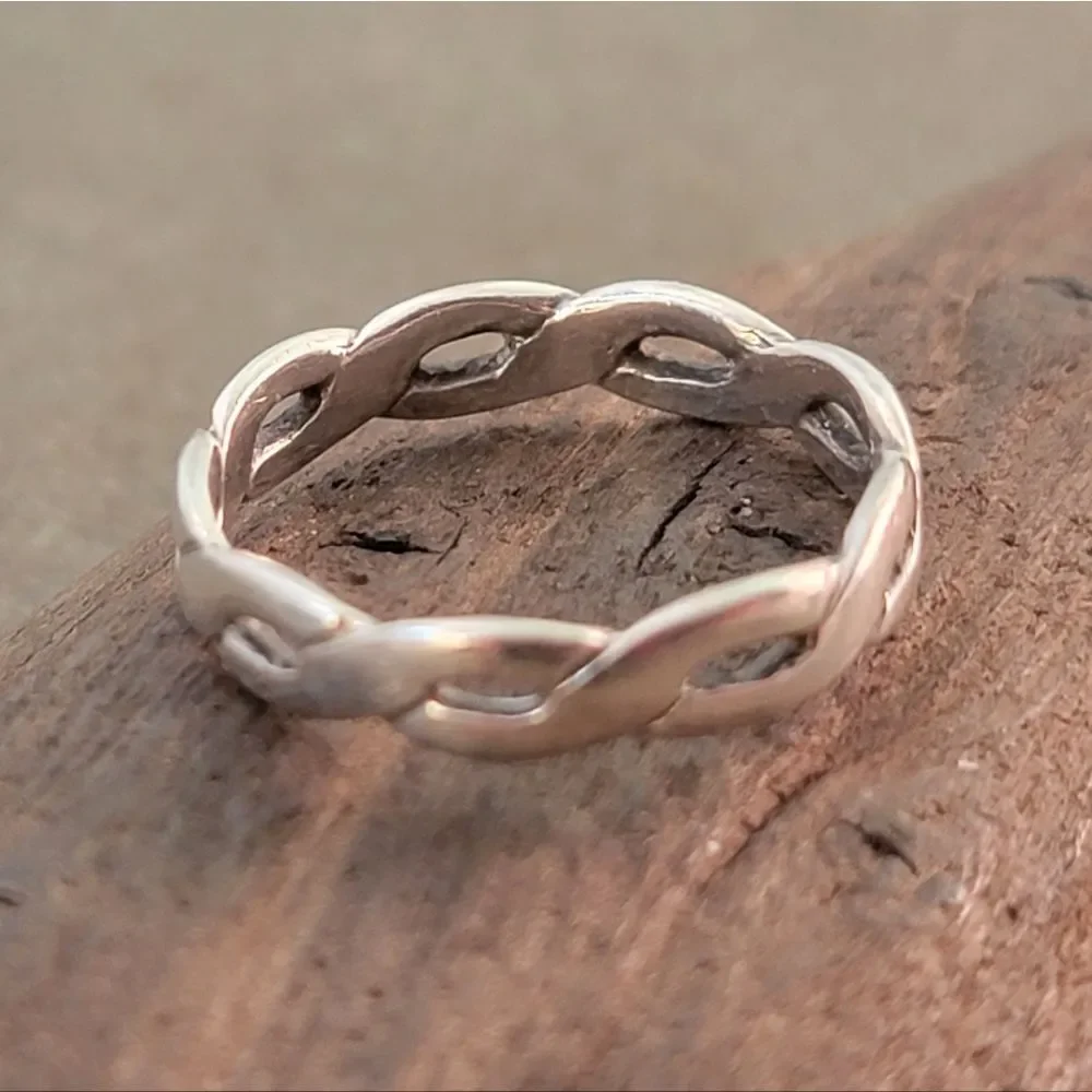 James Avery Womens Woven Braided Band Ring